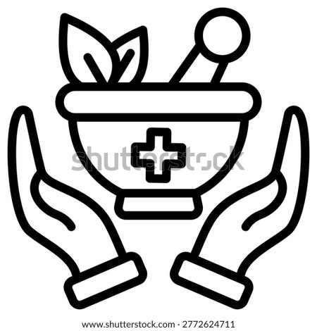 Alternative Medicine Icon Element For Design