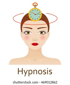 Alternative Medicine icon. Hypnosis. Vector illustration.