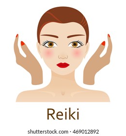 Alternative Medicine icon. Reiki. Vector illustration.