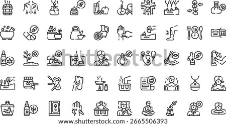 Alternative medicine icons High-Quality Vector Icons Collection with Editable Stroke. Ideal for Professional and Creative Projects