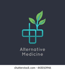 Alternative Medicine Logo Vector