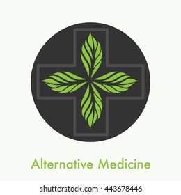 alternative medicine logo vector