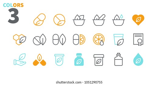 Alternative medicine UI Pixel Perfect Well-crafted Vector Thin Line Icons 48x48 Ready for 24x24 Grid for Web Graphics and Apps. Simple Minimal Pictogram Part 1-2