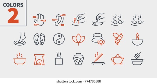 Alternative medicine UI Pixel Perfect Well-crafted Vector Thin Line Icons 48x48 Ready for 24x24 Grid for Web Graphics and Apps with Editable Stroke. Simple Minimal Pictogram Part 2-2