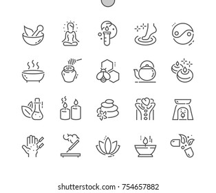 Alternative medicine Well-crafted Pixel Perfect Vector Thin Line Icons 30 2x Grid for Web Graphics and Apps. Simple Minimal Pictogram