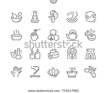 Alternative medicine Well-crafted Pixel Perfect Vector Thin Line Icons 30 2x Grid for Web Graphics and Apps. Simple Minimal Pictogram