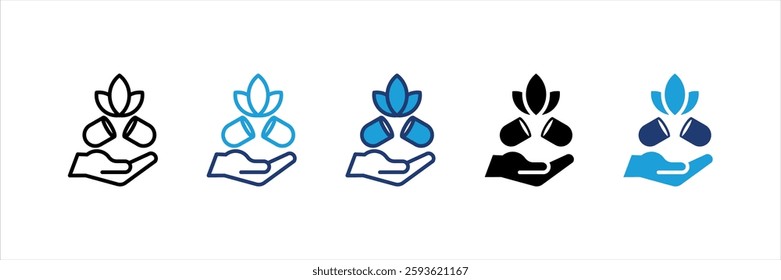 Alternative Medicne Icon Element For Design