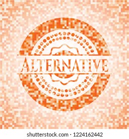 Alternative orange mosaic emblem