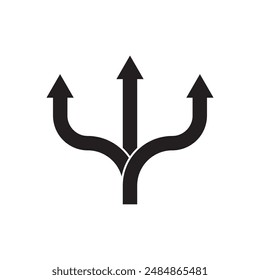 alternative route icon vector symbol design