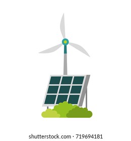 alternative sources of energy renewable windmills and solar panel