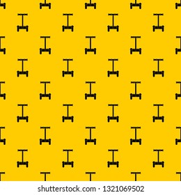 Alternative transport vehicle pattern seamless vector repeat geometric yellow for any design
