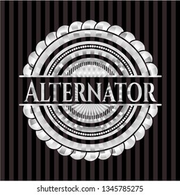 Alternator silver shiny emblem