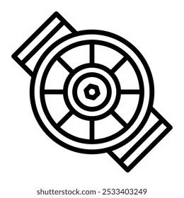 Alternator Vector Line Icon Design