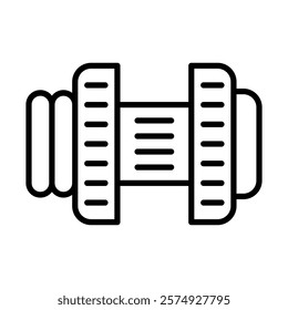 Alternator Vector Line Icon Design