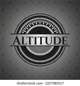 Altitude black emblem. Vintage. Vector Illustration. Detailed. 