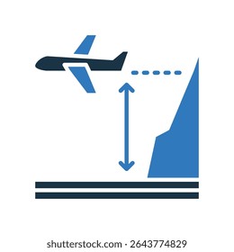 Altitude Icon Mixed Vector Illustration
