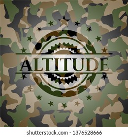 Altitude on camouflaged texture