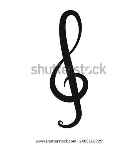 alto clef icon Black line art vector