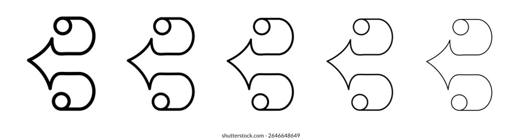 alto clef icon black and white vector sign