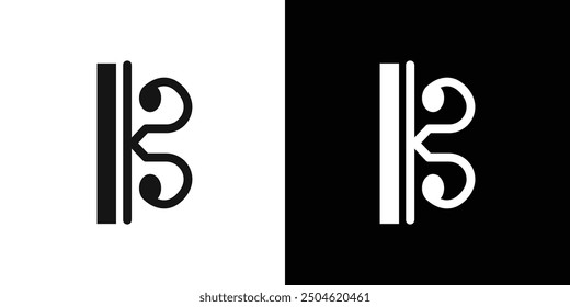 alto clef icon Symbol mark in filled style