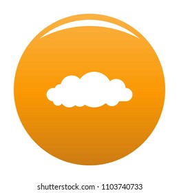 Altocumulus icon. Simple illustration of altocumulus vector icon for any design orange