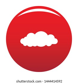 Altocumulus icon. Simple illustration of altocumulus vector icon for any design red