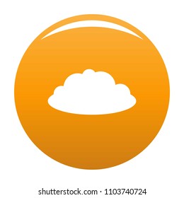 Altostratus icon. Simple illustration of altostratus vector icon for any design orange