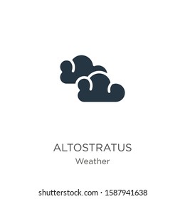 Altostratus icon vector. Trendy flat altostratus icon from weather collection isolated on white background. Vector illustration can be used for web and mobile graphic design, logo, eps10