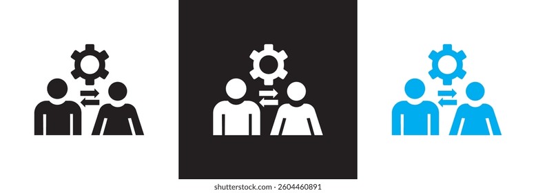 Altruism icon set collection. Vector illustration. isolated on white and black background. EPS 10