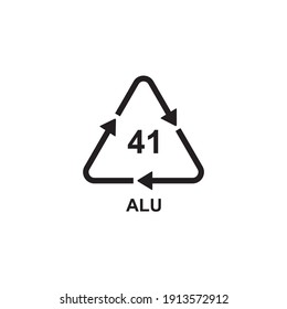 ALU mark icon symbol sign vector