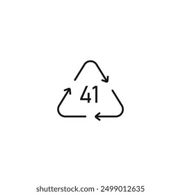 ALU plastic symbol icon vector. EPS 10 editable vector