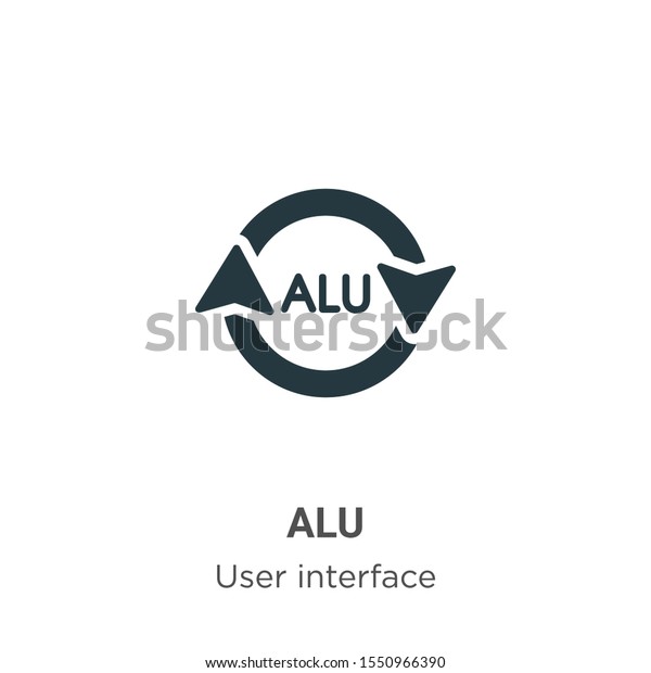 Alu Vector Icon On White Background Stock Vector (Royalty Free ...