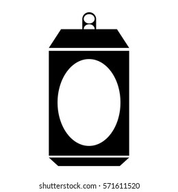 Aluminium can isolated icon vector illustration design