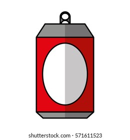 Aluminium can isolated icon vector illustration design
