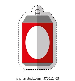 Aluminium can isolated icon vector illustration design
