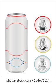  aluminium can on white ? top view