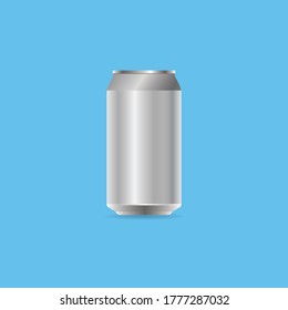 The aluminium can of the soft drinks

