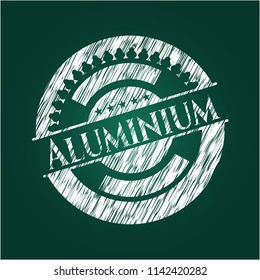 Aluminium with chalkboard texture