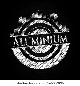 Aluminium with chalkboard texture