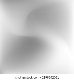 Aluminium Fluid Dynamic Silver Blurry Texture. Dark Light Soft Metallic Dynamic Swirl Gradient Mesh. Water Liquid Wavy Grey Wallpaper. Blurred Sky Curve Calm Monochromatic Gradient Background.
