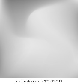 Malla De Gradiente De Nivelación Del Aluminio Fluid Light Sky Borrosa. Curva suave plateada Textura borrosa líquida. La Onda Metálica Calma Fondo Oscuro. Fondo Dinámico Desenfocado Monocromático Gradiente De Agua Gris.