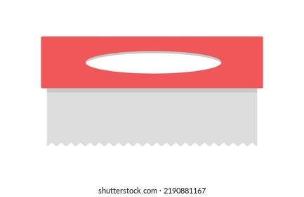 Aluminium foil clipart vector illustration. Simple aluminium foil paper box flat style vector design. Aluminium foil roll sign icon. Kitchen foil cartoon clipart. Kitchen and cooking concept symbol