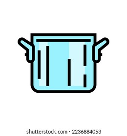 aluminium pot cooking color icon vector. aluminium pot cooking sign. isolated symbol illustration