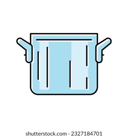 aluminium pot cooking color icon vector. aluminium pot cooking sign. isolated symbol illustration