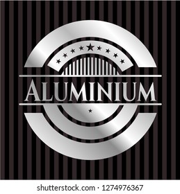 Aluminium silver emblem or badge