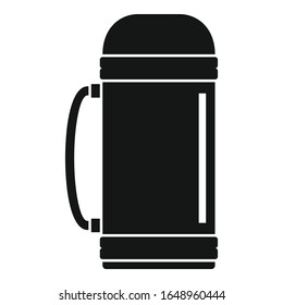 Aluminium vacuum bottle icon. Simple illustration of aluminium vacuum bottle vector icon for web design isolated on white background