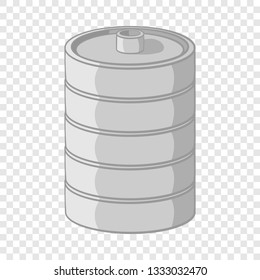 Aluminum barrel for beer icon in cartoon style isolated on background for any web design 