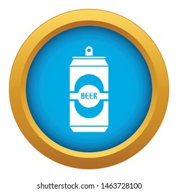 Aluminum can icon blue vector isolated on white background for any design