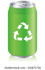 aluminum can recycle  Vector