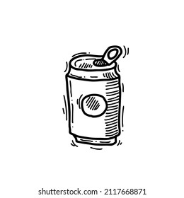 aluminum can of soda vector 